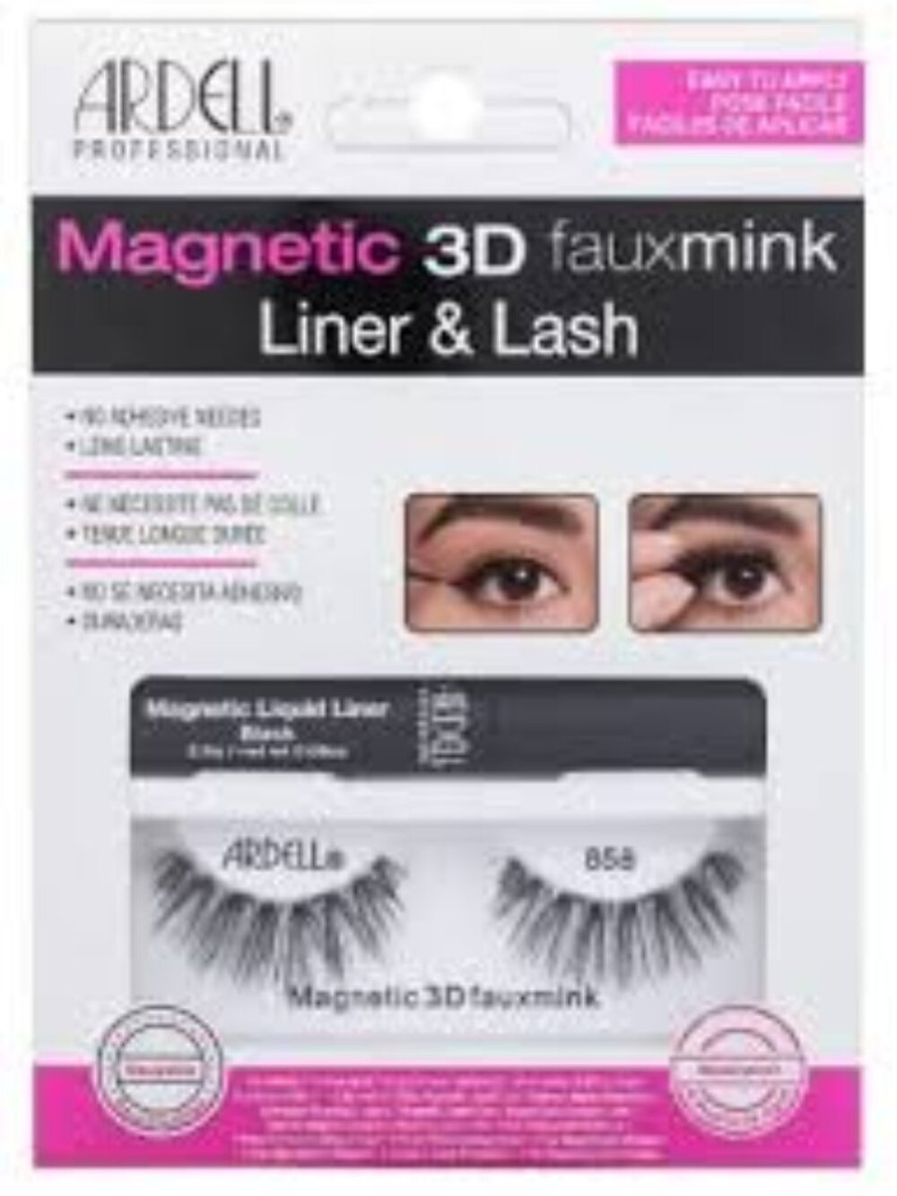Ardell Professional Magnetic 3D Fauxmink Liner & Lash Kit-NWT